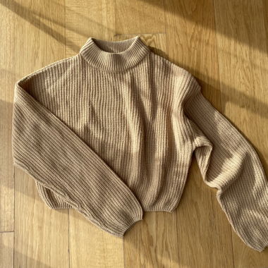 Strickpullover Beige