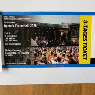 OAF 2025 - Billet 3 Jours