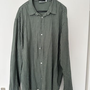 Weekday green checked shirt XL