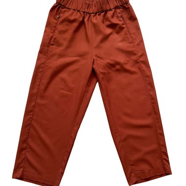 Pantalon décontracté orange brûlé