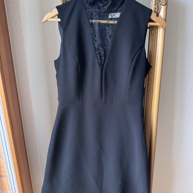 Black sleeveless with lace dress - Sandro - 36
