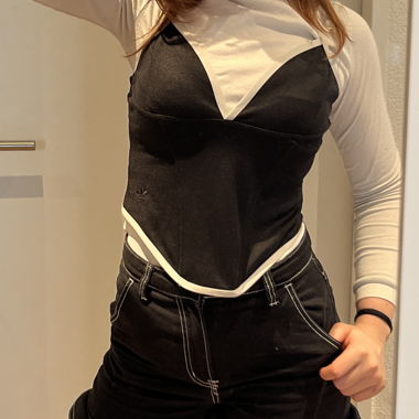 Adidas Black Crop Top