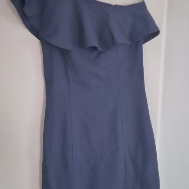Asymmetrical Blue Dress