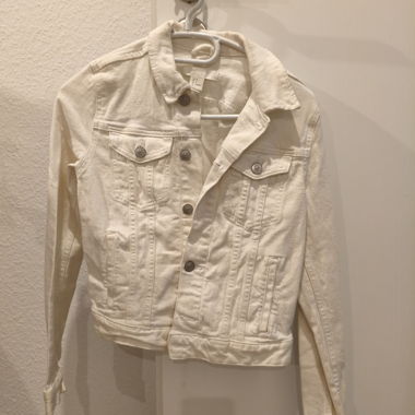 Giacca in denim bianca