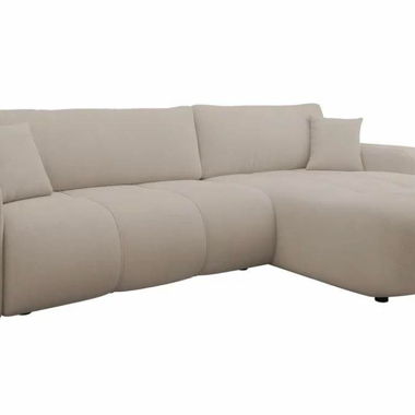 Canapé d’angle convertible beige