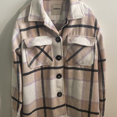 Veste en flanelle rose