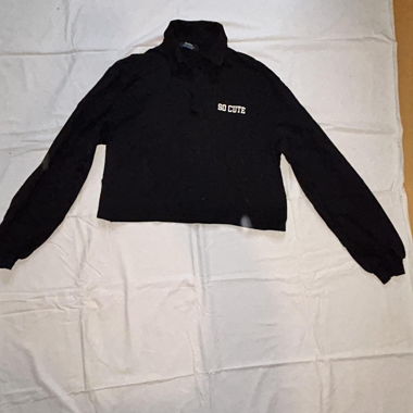 Sweat court noir Bershka