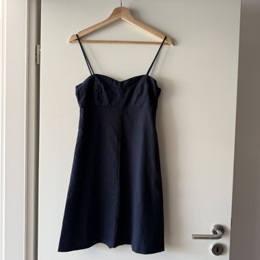 Navy slip dress