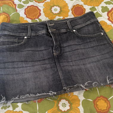 Mini jupe en jean Bershka