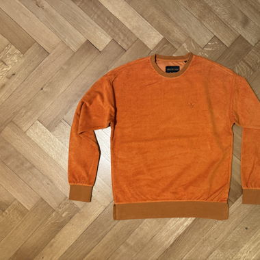 Orange Brand Who Crewneck