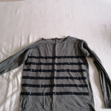 pull tout doux et paillette comptoir cotonnier