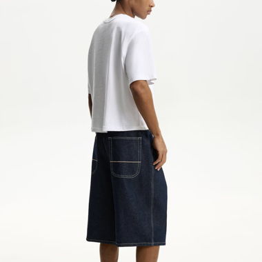 Bershka Jeans Shorts - Royal Blue
