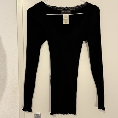 rosemunde black silk longsleeve 