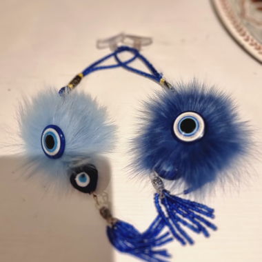 Blue Nazar Charms with Tassels