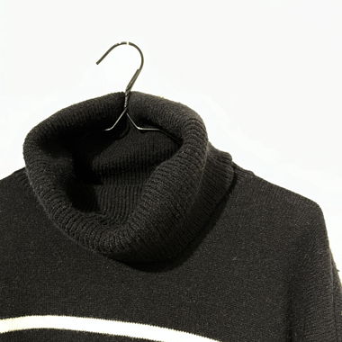 striped turtleneck