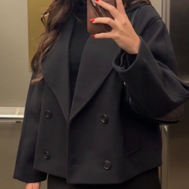 Dark Blue Pull & Bear Jacket
