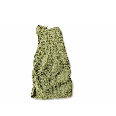 Top Zara verde con volant 