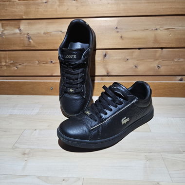 Baskets Lacoste en cuir noires