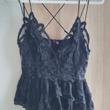 Black lace top