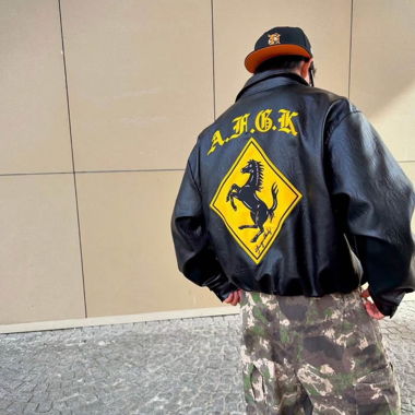 Doncare Racing Ferrari leather jacket