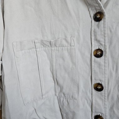 Monki Short-Sleeve Shirt Beige