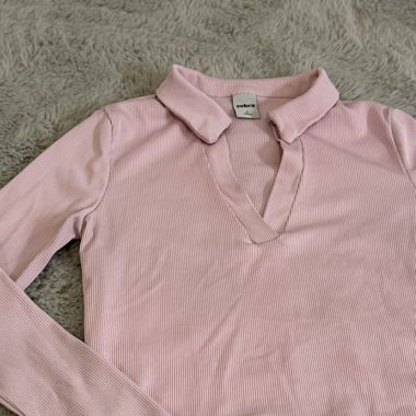 cropped langarm Top 