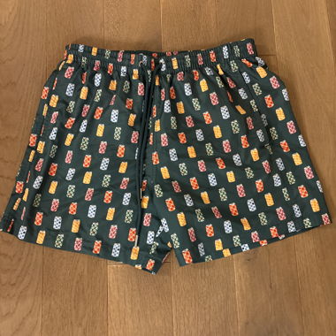 Short de bain avec motif canettes