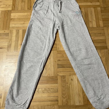 Pantalon de survêtement enfant gris taille 128