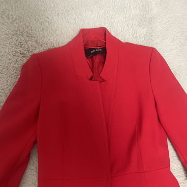 Red Zara Basic Blazer