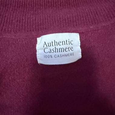 Maglione in cashmere bordeaux