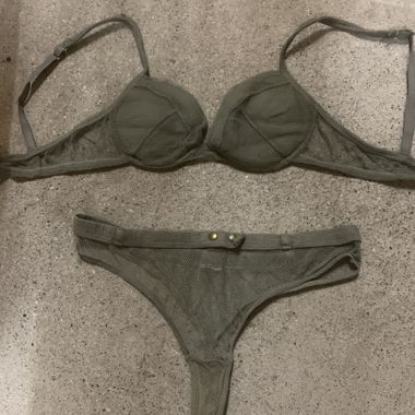 LINGERIE SET NETZ & OLIV XS/S-70