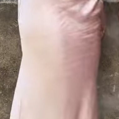 Pink Satin Maxi Dress