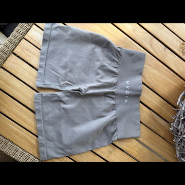 NVGTN grey high-waist biker shorts S