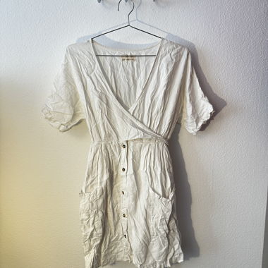 White Wrap Dress