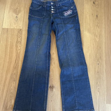 Jeans évasés Bershka/von Dutch