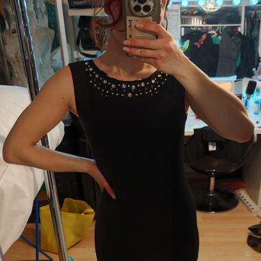 Robe Yendi Noire à Strass