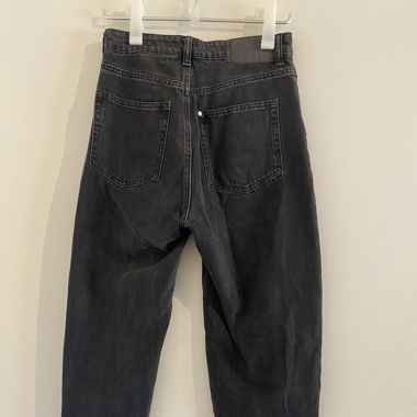 Schwarze loose mom jeans ultra high waist