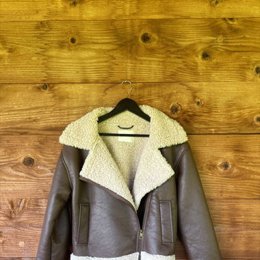 Lederjacke braun, gefüttert