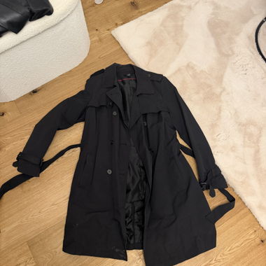 Black OVS Trench Coat