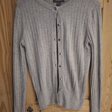 Veste en maille grise