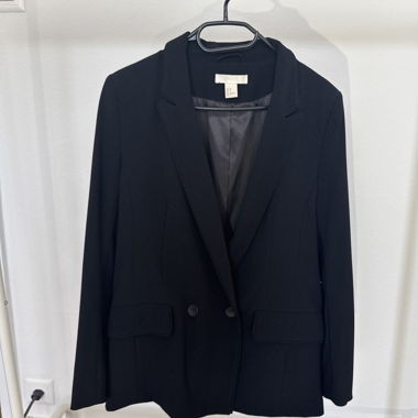 Black blazer with notch lapel