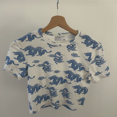 Bershka Drachen T-Shirt