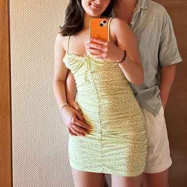 Light yellow summer dress