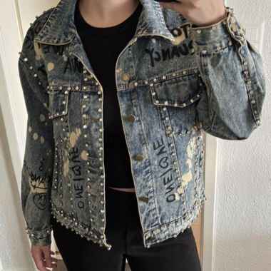 Embroidered Denim Jacket by Nevada Love