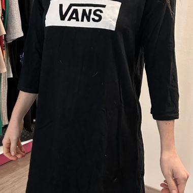 Vestito casual nero Vans a maniche 3/4