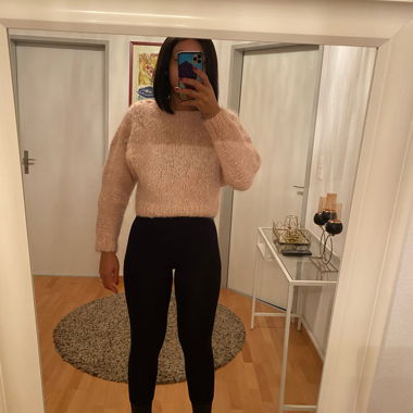 Pull en maille mohair rose EUR 36