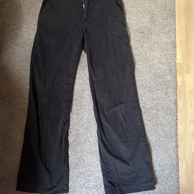 Pantalone nero a gamba dritta
