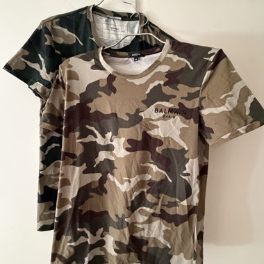 Ensemble de 2 t-shirts Balmain camouflage