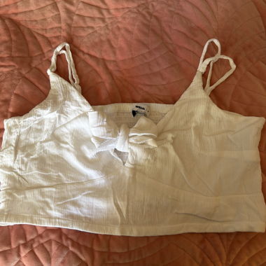 White top with bow