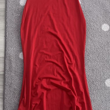 Abito lungo maxi rosso